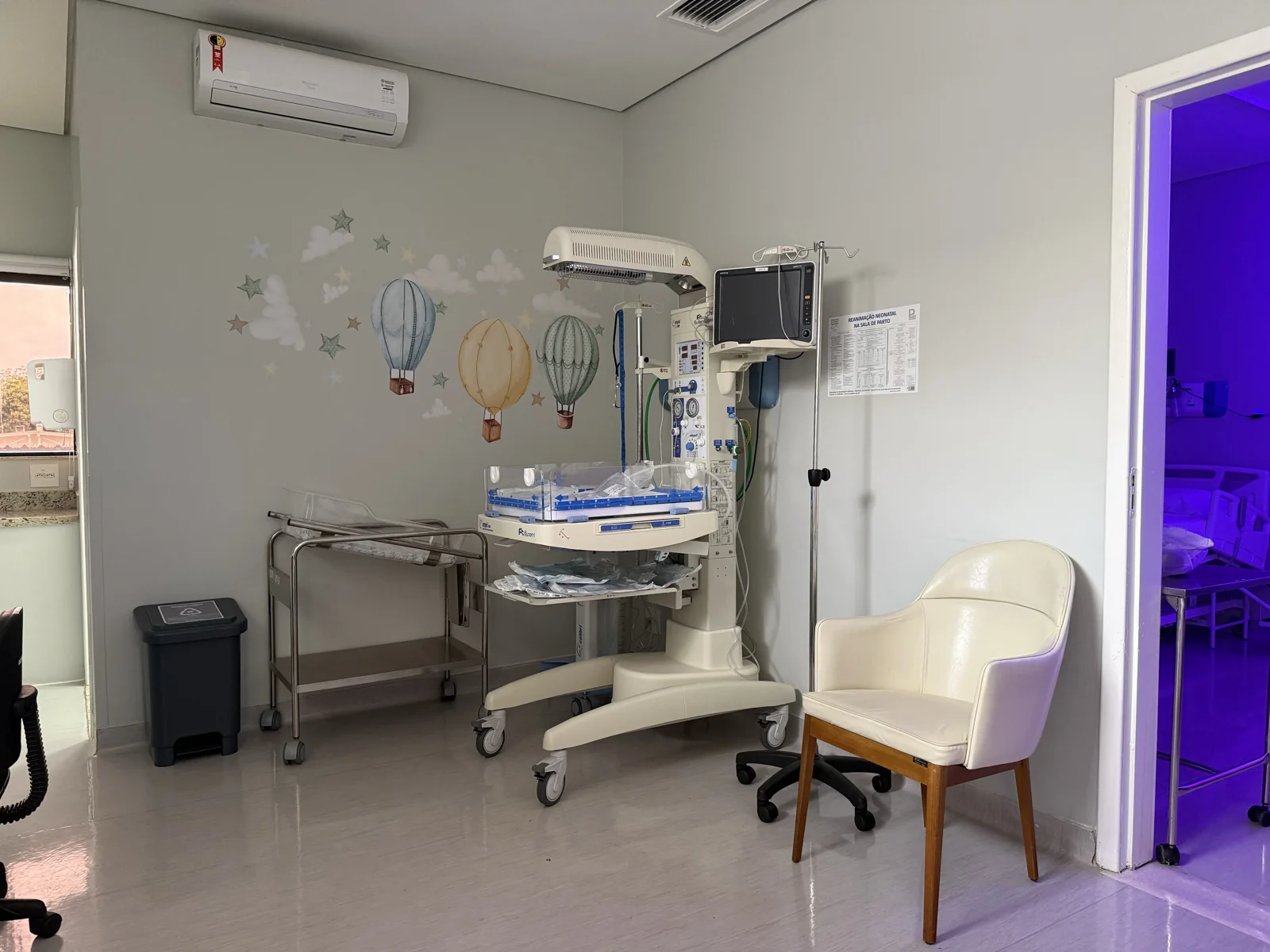 Ambiente de assistência obstétrica